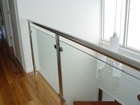Support de fixation carré en acier inoxydable de haute qualité en forme de D pour rampes d'escalier en verre trempé, résistant à la rouille