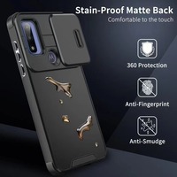 Coque de téléphone portable 2 en 1 anti-chute avec fenêtre coulissante pour objectif couleur unie, nouvelle usine BAILI, pour Google Pixel 6 7A 8PRO, coque arrière