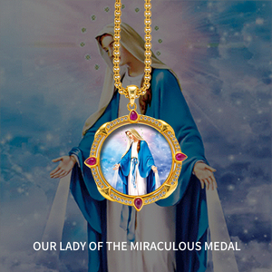 Collar con Colgante de Medalla Milagrosa al por Mayor, Joyería de Devoción para Milagros Diarios - Product Image 3