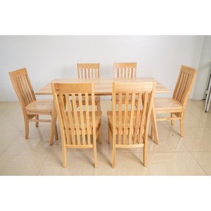 ชุดเก้าอี้โต๊ะรับประทานอาหารทำจากไม้ชุดเฟอร์นิเจอร์สำหรับโรงแรมราคาถูกดีไซน์ทันสมัยผลิตจากเวียดนาม - Product Image 1