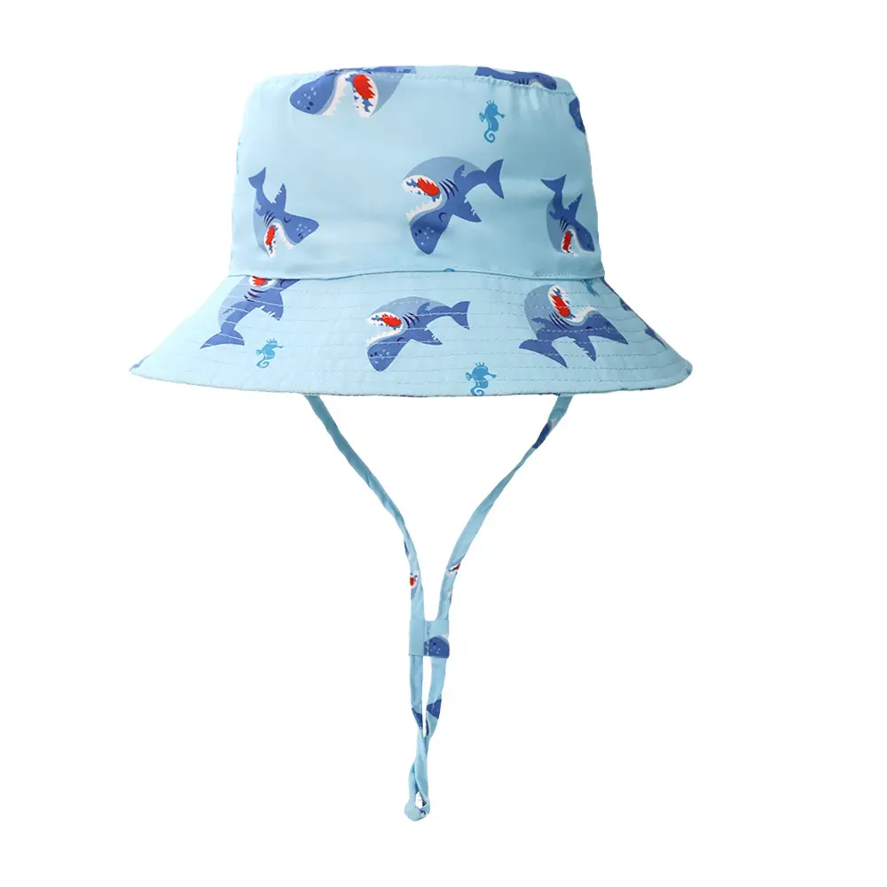 아기 소녀를위한 해변 태양 보호 모자 조정 가능한 유아 어린이 모자 턱 끈이 달린 넓은 챙 여름 놀이 모자