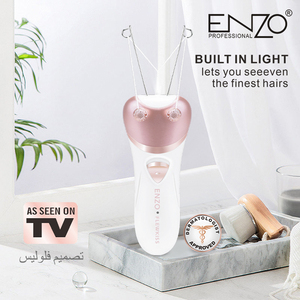 ENZO-Depiladora profesional para mujer, recortadora de vello facial, depiladora eléctrica para mujer, depiladora de <span class=keywords><strong>hilo</strong></span> de algodón - Product Image 3
