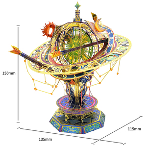 Bộ đồ chơi tự làm giảm stress MU <span class=keywords><strong>3D</strong></span> Metal Puzzles Mười hai chòm sao Mô hình kim loại <span class=keywords><strong>3D</strong></span> lắp ráp - Product Image 6