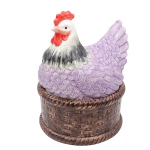 Tùy Chỉnh Handmade Sứ Nhà Bếp Ca Cao <span class=keywords><strong>Cookie</strong></span> Kẹo Ngũ Cốc <span class=keywords><strong>Jar</strong></span> Gốm Sống Động Như Thật Gà Hen Dậu Động Vật Lưu Trữ <span class=keywords><strong>Cookie</strong></span> Lọ - Product Image 1