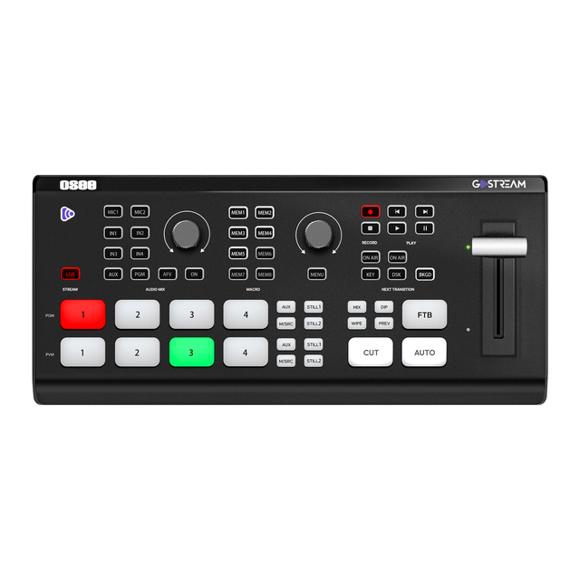 OSEE GoStream Deck 4K Video Mixer Switcher 4ch HDM1 Input 4K Lossless Output Multi Machine Live Streaming Audio Switcher