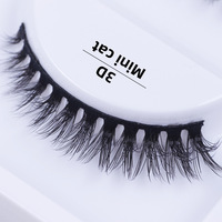 Faux cils 3D de luxe superposés, doux, légers, volume spectaculaire, style vison, pour maquillage, vente en gros, 5 paires E08 Cat