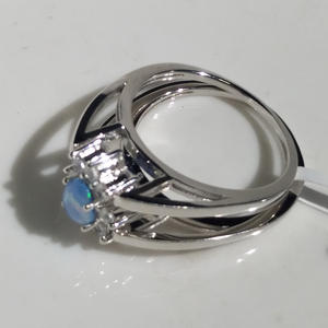 <span class=keywords><strong>Anello</strong></span> Reversibile in <span class=keywords><strong>Argento</strong></span> Sterling 925 con Larimar e <span class=keywords><strong>Ambra</strong></span>, <span class=keywords><strong>Anello</strong></span> Flip a Doppia Faccia per Donna - Product Image 3