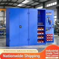 Armoire et boîte à outils en métal robuste et épaissi pour le stockage de matériel, spécialement conçues pour l'utilisation en atelier automobile et en usine