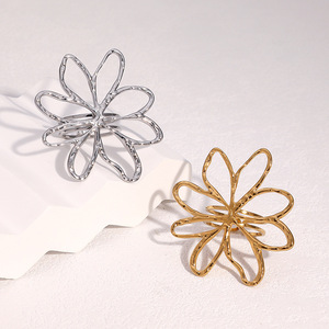 Çiçek Desenli Bant <span class=keywords><strong>Boho</strong></span> Yüzük Su Geçirmez Kararma Yapmaz Takı 18 Ayar Altın Kaplama Charm Kadın Aksesuarları Toptan ALN26030766 - Product Image 1