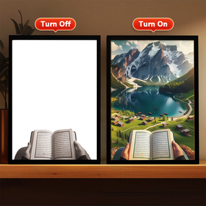 穆斯林4D发光二极管画耶稣框架灯夜灯宗教壁画家居装饰斋月基督教精美礼品创意 - Product Image 4