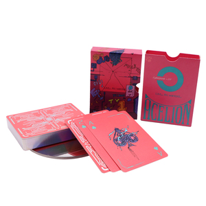 Design Different Color Printing Plastic Card Playing Sublimation Playing Cards With Tuck Box