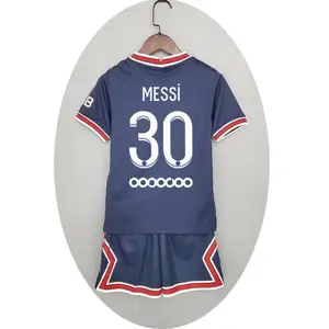 Monetcat 2022 Shirt Kit Messi #30 Neymar #10 Voetbal Shirt Kit