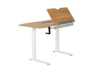 Bureau de dessin debout d'ordinateur réglable en hauteur manuelle de manivelle de Style ADA Academy avec tiroir