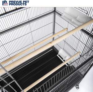 Prevue Pet Products Cage de vol en fer forgé à motif solide avec support 31 pouces par 20-1/2 pouces par 53 pouces Cage à oiseaux en métal noir - Product Image 6