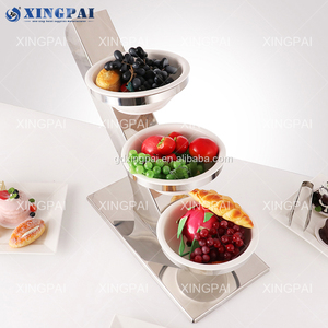 XINGPAI Fábrica al por mayor de acero inoxidable Catering Stand para la exhibición de alimentos de la boda Elevadores de alimentos Buffet - Product Image 3