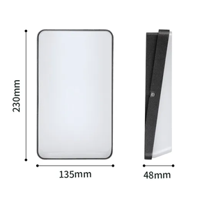 Lámpara <span class=keywords><strong>LED</strong></span> resistente al agua para exteriores, <span class=keywords><strong>aplique</strong></span> decorativo de pared negro para vestíbulo y jardín - Product Image 3