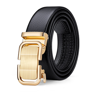 Paul Men's 2024 cuero de vaca de alta calidad automático plata PU para hebilla diseño de moda versátil cinturones de cuero genuino personalizados - Product Image 1