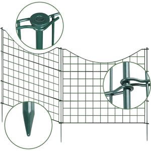 Panel <span class=keywords><strong>de</strong></span> Valla Ecológico <span class=keywords><strong>de</strong></span> Acero con Recubrimiento en Polvo, a Prueba <span class=keywords><strong>de</strong></span> Roedores, para Jardín, Césped, <span class=keywords><strong>Perros</strong></span> y Animales, Borde Enlazable para Patio y <span class=keywords><strong>Parque</strong></span>, Verde - Product Image 5