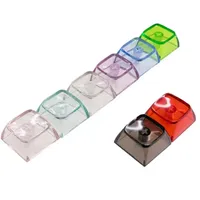 Clavier mécanique pour joueurs Crystal PC XDA Keycap, touches transparentes, touches mécaniques en forme de croix