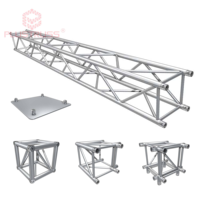 Structure de scène en aluminium G14 100*100mm avec connexion par raccordement, structure modulaire pour expositions et installation de stades