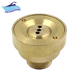 Outdoor Water Fountain Nozzles Pool Spa Brass Floor Dry Direct Spray Water Deck Jet Fountain Nozzle