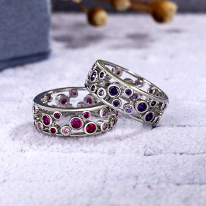 Anello Traforato con Design a Fascia Intera, Elegante Anello da Dito per Donne - Product Image 6