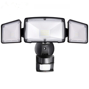Reflector LED de 3 Cabezas, 50W, IP65, Impermeable, con Sensor de Movimiento, para Montaje en Pared, Iluminación Exterior para Jardín, Luz Diurna 5000K, Alto Brillo - Product Image 2
