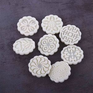 6 Style Flower Mooncake <b>Mold</b> Set 50g Mid Autumn Festival DIY <b>Hand</b> Pressure Eco-friendly Non-stick Dishwasher Safe Food Grade - Product Image 2