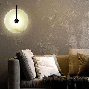 Alabastro lampada da <span class=keywords><strong>parete</strong></span> in marmo naturale pietra di ferro di lusso <span class=keywords><strong>lampadario</strong></span> moderno per soggiorno camera da letto Hotel Glowix - Product Image 3