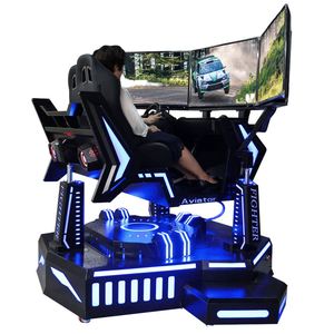 Simulador de Carreras Dinámico de Tres Ejes, Videojuego de Realidad Virtual, Arcade, Pantalla Triple Grande, Entretenimiento Educativo para Interiores, Aeropuertos y Escuelas - Product Image 4