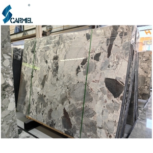 Lastre e <span class=keywords><strong>Piastrelle</strong></span> <span class=keywords><strong>in</strong></span> <span class=keywords><strong>Marmo</strong></span> Bianco Grigio Naturale con Grande Motivo a Grana, <span class=keywords><strong>Marmo</strong></span> Ceppo <span class=keywords><strong>di</strong></span> Gre Cinese, Terrazzo - Product Image 2