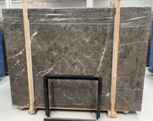 Dalle de marbre Emperador foncé de luxe, pierre naturelle marron pour comptoirs, revêtements muraux, revêtements de sol, design d'intérieur - Product Image 1
