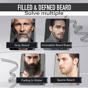 Matita per <span class=keywords><strong>Barba</strong></span> IMMETEE a Lunga Durata, Copertura Naturale e Volumizzante, Matita a 4 Punte per Riempimento <span class=keywords><strong>Barba</strong></span> Maschile - Product Image 4