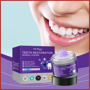 ORALHOE Poudre blanchissante pour les dents <span class=keywords><strong>à</strong></span> <span class=keywords><strong>la</strong></span> menthe violette, protège les gencives, rafraîchit l'haleine, nettoie <span class=keywords><strong>la</strong></span> bouche, utilisation <span class=keywords><strong>à</strong></span> domicile, emballage en pot, vente en gros - Product Image 1