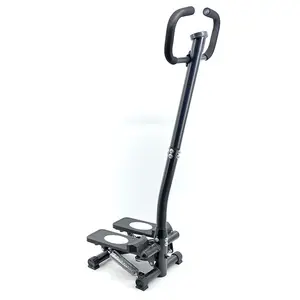 Stepper tangga Mini portabel, Stepper Fitness dengan pegangan Bar