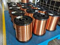 Fil de cuivre émaillé UEW(QA) à haute résistance à la traction et à la ductilité 1-30 AWG pour transformateurs