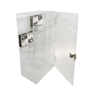 Pop truy cập hàng đầu Acrylic thuốc lá vỏ khói hiển thị Kệ Tủ 4 tầng rõ ràng <span class=keywords><strong>plexiglass</strong></span> khóa hiển thị trường hợp - Product Image 6