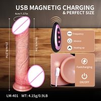Professioneller Realistischer Stoßender Vibrator mit 42°C Heizfunktion und Kabelloser Fernbedienung für Erwachsene
