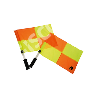 Ensemble d'approvisionnement en gros de 2 pièces drapeau de juge de ligne à damier 54cm pour les sports et les jeux pour l'exportation mondiale depuis l'Inde - Product Image 1