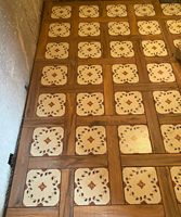 Carreaux floraux vintage de petite taille, carreaux de sol antidérapants et carreaux imitation bois pour salon, chambre, balcon et maison de thé, usage intérieur