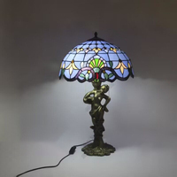 Lampes de table colorées américaines, sculpture en métal artistique, statue, lanterne, lampe de table décorative pour salon, motif artistique