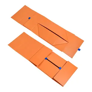 Emballage de boîte magnétique rigide en papier de carton recyclable Boîte cadeau magnétique pliable de luxe avec couvercle magnétique