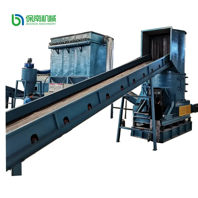 Tweee Recycling Cross Flow Verticale Shredder E Afval Koelkast Recycling Machine E Afval Pcb Crusher Recycling Machines