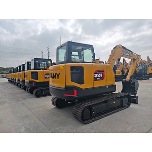 Miniexcavadora China de 5.5 Toneladas SANY SY55U, Modelo de Alta Eficiencia SY55C con Pulgar Hidráulico y Acoplador Rápido - Product Image 4