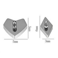 Thorrk Hypoallergenic Titanium Jewelry Snug Industrial Thread Summer Jewelry Bridal Jewelry