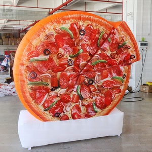Pizza Tiup Raksasa Dekorasi Makanan Realistis Alat Peraga Makanan yang Dapat Digunakan Kembali untuk Promosi Pizzeria/Pameran Makanan/Aktivasi Merek Katering - Product Image 3