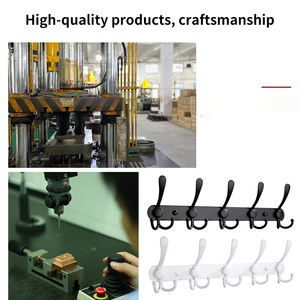 ZUOGANGHook derrière la porte artefact cintre articles de stockage cintre porte chambre porte crochet sans poinçon cadre en acier - Product Image 6