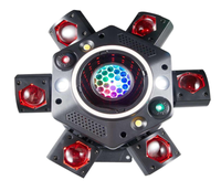 Équipement DJ super abordable LED 150W Cyclone 6 bras Bee Eye 3-en-1 faisceau-strobo-laser moving head