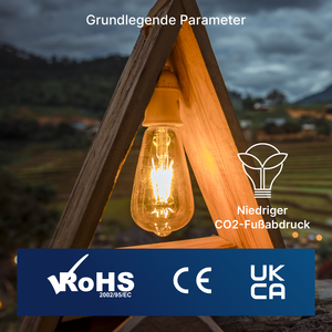 Cổ điển <span class=keywords><strong>LED</strong></span> bóng đèn dây tóc 4 Wát Edison E27 st58 Dimmable hổ phách Glass 1800k/2200K/2700K/3000K CE ukca chứng nhận cho khu dân cư - Product Image 4