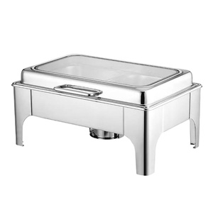 Scaldavivande Idraulico Liyunda 9L in Acciaio Inox Argento/Oro con Finestra in Vetro per Catering - Product Image 3